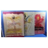 3 Textured Art Pics by Kenneth Cutway 22.5x30"