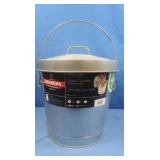 Sm. Metal Trash Can w/Lids-13"H