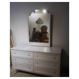 Vintage Wood Dresser 50x18x29.5" w/attached