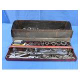 Tool Box w/RatchetWrench,Sockets&Wrenches