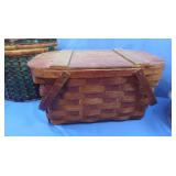 Picnic Basket(18x12x9.5"),Decorative Basket, Lg