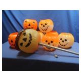 Various Plastic Pumpkins&Lighted Pumpkin Stake