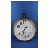 Pocket Watch Style Wall Clock-22.5"Rd