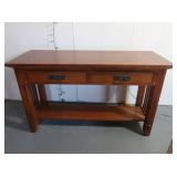 Wooden Console Table w/Drawers-48x18x28.5"H
