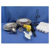 Rolling Pin,Paper Towel Holder,Silverware