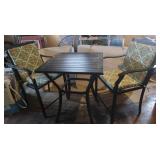 Bistro Set-Table w/2 Chairs(wood&Alum)