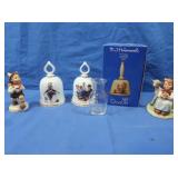 Norman Rockwell Handbells,Hummel Handbell,Goebel