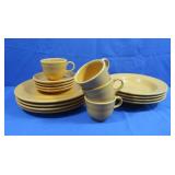 Fiestaware-Plates,Saucers&Cups