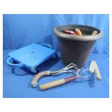Garden Tools w/Planter&Kid
