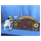 Garden Dï¿½cor,Tool in Wicker Basket