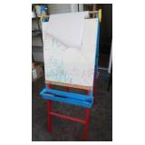 Folding Child Chalkboard/Whiteboard-20x50"