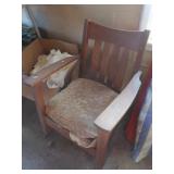 Vintage Wooden Arm Chair