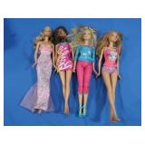 4 Barbie Dolls