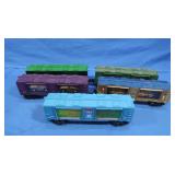 5 Lionel Transport Display Cars