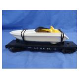 Liobel Flat Car w/Operating Boat