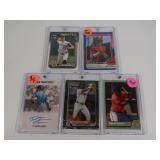 Lot of 5 MLB Stars inc. Skenes RC US#100, Elly De