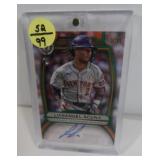 Luisangel Acuna Rookie Auto 52/99 topps cert.