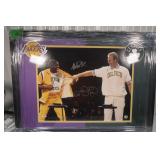 19.5 x 27.5 Autographed framed photo of Magic