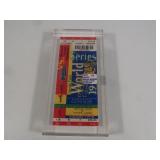 Sealed in glass unused ticket to game 3 of the