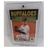 RARE Yoshinobu Yamamoto topps Buffaloes Card,