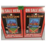 2 Framed in glass 11 x 18 All-Star game Official