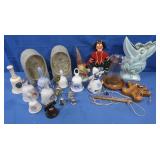 Vintage Jumping Jack Toy Porcelain Bells&more