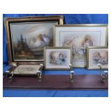 Framed Wall Art&Wall Mounted Coat Rack