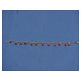 10K Gold Bracelet w/Heart Charms