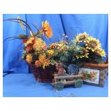 Fall Home Dï¿½cor-Silk Flowers,Baskets&more