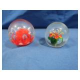 Vintage Handblown Glass Paperweights
