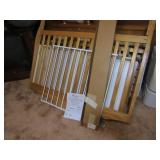 Wood Baby Crib & Safety Gate