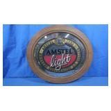 Framed,Mirrored Amstel Light Beer Sign