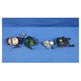 4 Vintage Spincase Fishing Reels