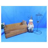 Folkart Snowman & Wood Tote