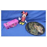 Minnie Mouse Figure,Disneyland Dish,Minnie Tin