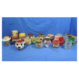 Vintage Plastic mugs, Pillsbury Funny Face & more