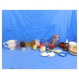 Vintage Milk Bottle & Other Household Glassware