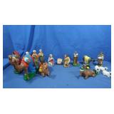 Hand Painted Ceramic Navity Figures