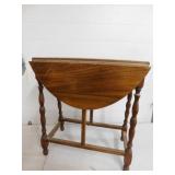 Vintage Wooden Drop Leaf Side Table