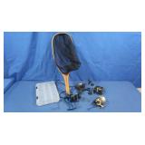 4 Spincast Fishing Reels,Fishing Net&Sm Fishing