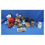 Ladybug cookie Jar, Vintage Gnome Figurine & more