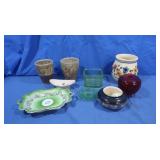 Vintage Dishes incl depression,Pottery Vases&more