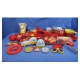 Var. Plastic Items-Ronald McDonald, Goldfish,