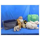 Lot of Stuffed Easter Rabbits