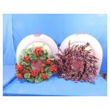Wreathes w/ storage boxes