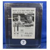 Framed Mickey Mantle Advertisement Print