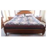 Vaughn Bassett King Bed Foot & Headboard Solid