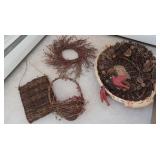 Grapevine Home Decor Lot & More