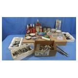 Electrical tape, anti-seize, various hardware