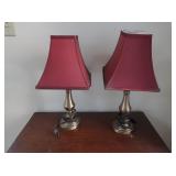 2 - 18' High table lamps